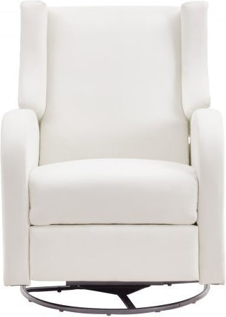 Relaxsessel Drehbar aus Kunstleder White 95x74x98cm