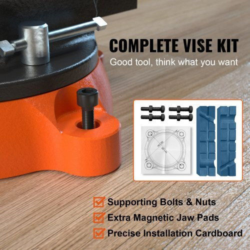 Vevor Rotating Countertop Vise Made of Cast Iron with Maximum Opening 152mm
