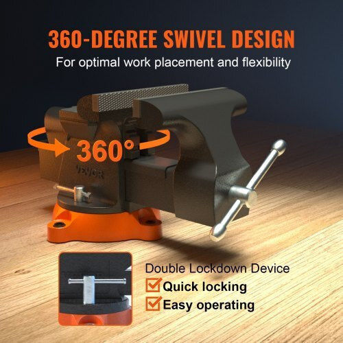 Vevor Rotating Countertop Vise Made of Cast Iron with Maximum Opening 152mm