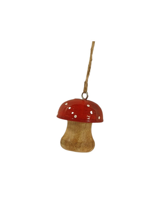 Set Weihnachtsbaumschmuck Pilze Holz 5x6cm 2 Stück