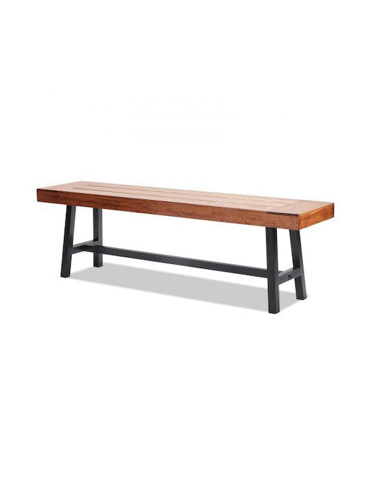 Outdoor Wooden Bench 160x36.5x48.2cm