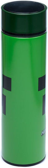 Puckator Minecraft Creeper Μπουκάλι Θερμός Ανοξείδωτο 450ml Πράσινο