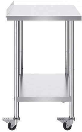 Τραπέζι Εργασίας Ανοξείδωτο Vevor 24"x30" Ρόδες Cfbxggztlcdj2suv7v0