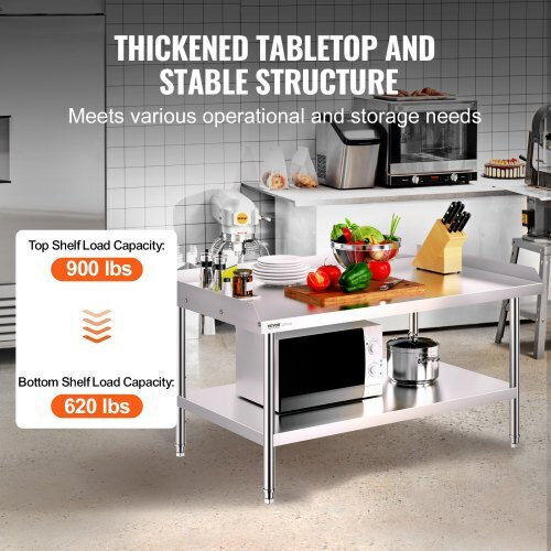 Professionelle Edelstahl-Werkbank 30"x48" Vevor Cfbxggztsbt3x3g63v0
