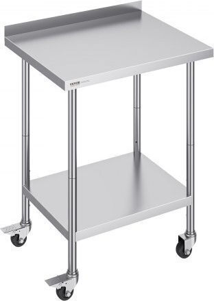 Τραπέζι Εργασίας Ανοξείδωτο Vevor 24"x30" Ρόδες Cfbxggztlcdj2suv7v0