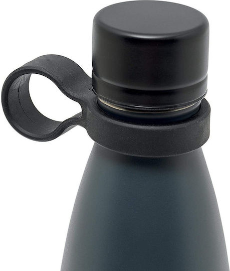 Legami Milano Hot Thermos Bottle Stainless Steel BPA Free 500ml Black