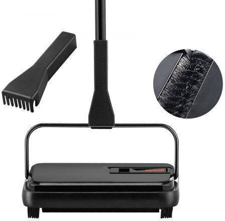Vevor Manual Carpet Sweeper 20 cm Sweeping Width 300 ml Bin Cleans Dust & Pet Hair Gsqsqbddbdd11gaydv0