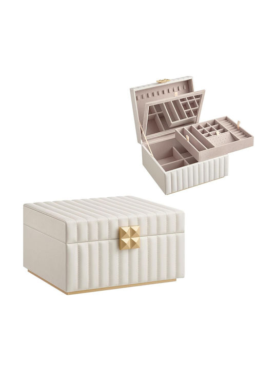 Songmics Home Anah 2-Tier Jewelry Box with Mirror