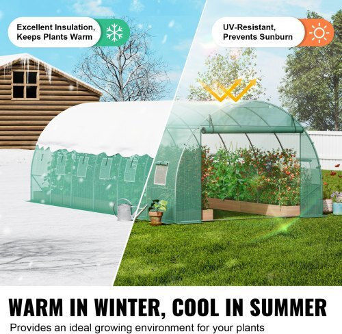 Vevor SDXWS20X10X7U1NJ3V0 Gewächshaus Tunnel 5.9x3x2m