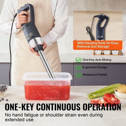 Vevor Commercial Hand Blender 500W with Shaft 16mm