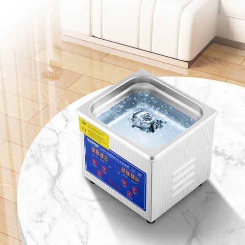 Vevor Ultrasonic Cleaner 1.3L Inox with Digital Timer