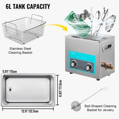 Vevor Ultrasonic Cleaner 6lt