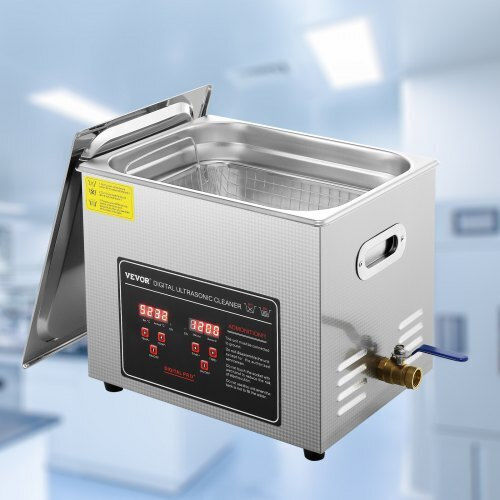 Vevor Καθαριστής Υπερήχων 10lt Inox με Ψηφιακό Χρονοδιακόπτη