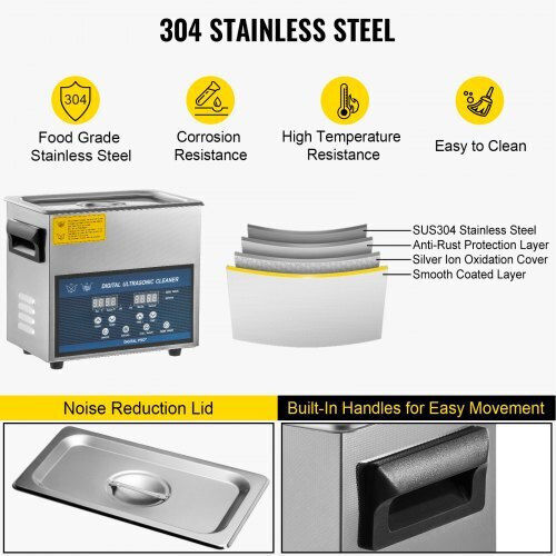 Vevor Ultrasonic Cleaner 6lt with Mechanical Timer