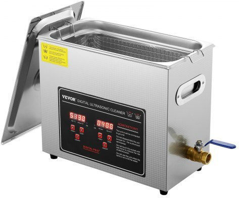 Vevor Ultrasonic Cleaner 6L Inox With Digital Timer