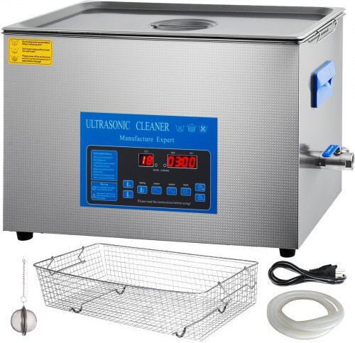 Vevor Curățător Ultrasonic 22lt Inox Cu Temporizator Digital