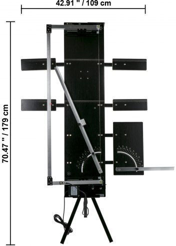 Mașină de tăiat spumă Vevor 42cm, tăietor cu fir fierbinte 127cm, bază placă laterală 0-90° Pmqg130cm+4++4ngwv2