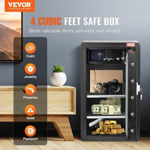 Vevor Safe with Digital Lock L42xW38xH70cm DMBXXLS452CUYI3X5V9