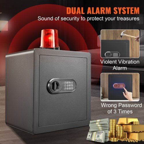 Vevor Safe with Digital Lock L43xW33xH40cm LSBXXHSLSLF186U0WV0