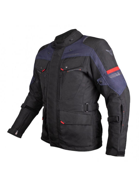 Nordcode Dust Men's Motorcycle Jacket 4 Seasons Waterproof Black/Blue