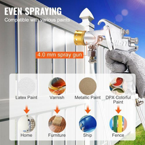 Vevor Air Spray Paint Gun Floating Tumbler 4mm