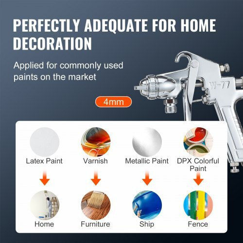 Vevor Air Spray Paint Gun Floating Tumbler 4mm