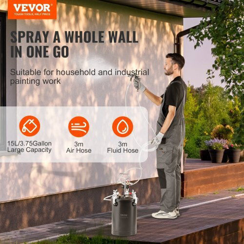 Vevor Air Spray Paint Gun Floating Tumbler 4mm
