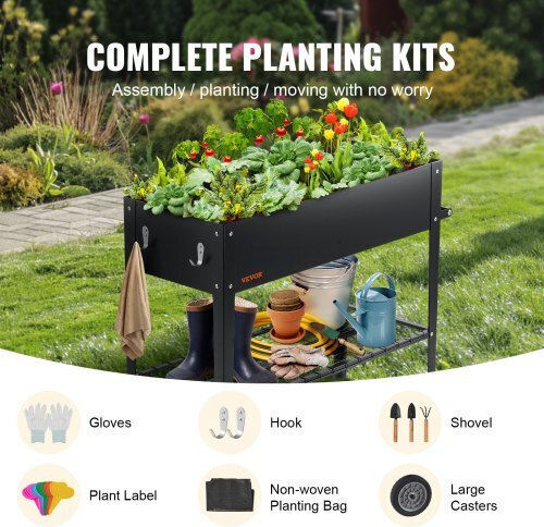 Vevor Topf Metallisch Black 108x50x80cm.