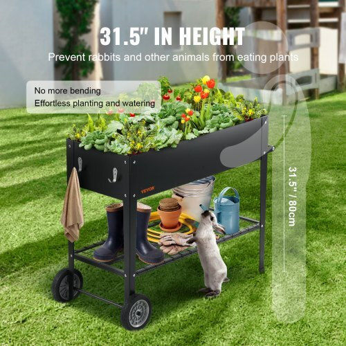 Vevor Topf Metallisch Black 108x50x80cm.