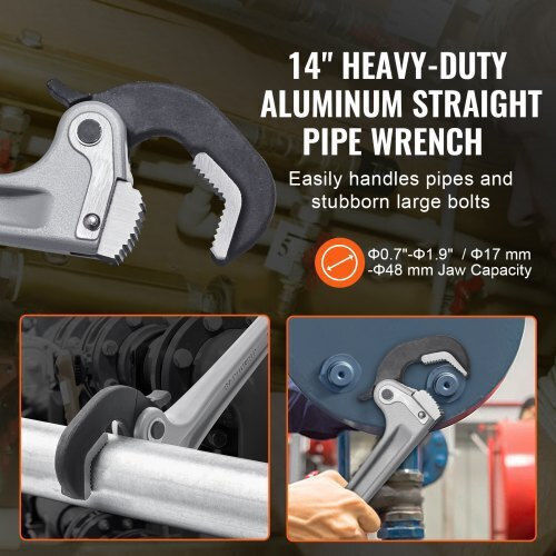Vevor French Wrench with Adjustable Opening 14mm 355.6mm