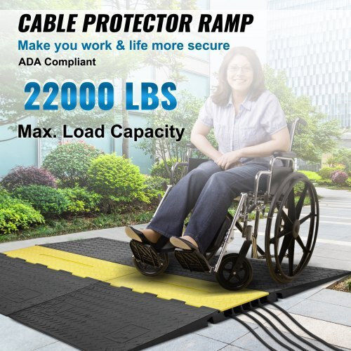 Vevor Vevor Cable Protector Black DLADA15WH1212LBRZV0 1 Piece