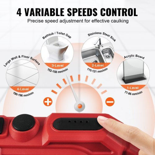 Vevor Kit Electric Silicone Gun Battery Lithium 20V 1x2Ah