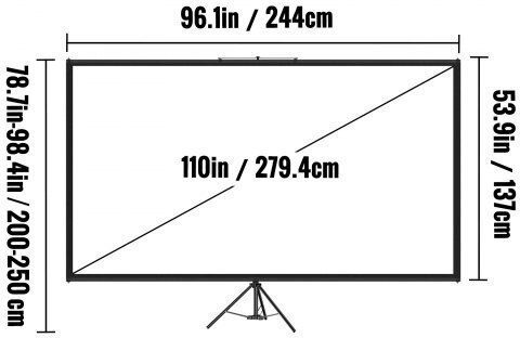 Vevor 244x244cm