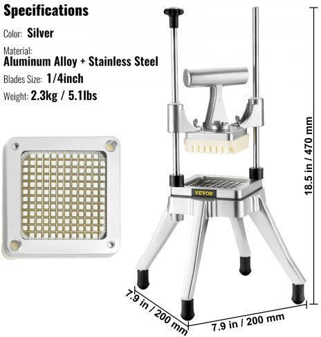 Vevor Metallic Potato Cutter