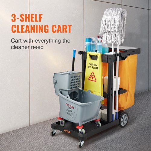 Vevor Janitor & Housekeeping Cart 94.6lt