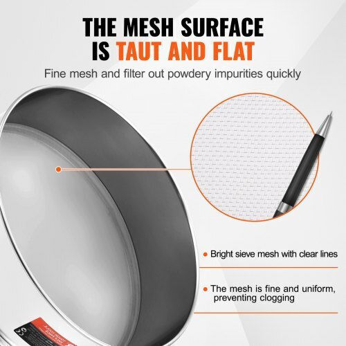 Vevor Stainless Steel Flour Sifter 40 Mesh Cake Baking Sw40m0000000r7ayuv0