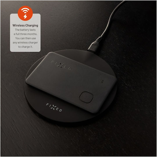 Fixed Tag Card With Find My Support Apple Find My Μαύρο Επαναφορτιζόμενο
