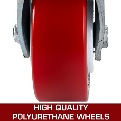 Vevor Roți Rotative Poliuretană Cu Frână 4 Bucăți 152.4mm