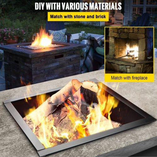 Vevor Fire Pit Ring 36"/30" Diameter 1.5 Mm Tongs Outdoor Tgfxhkhc30x5dqch1v0