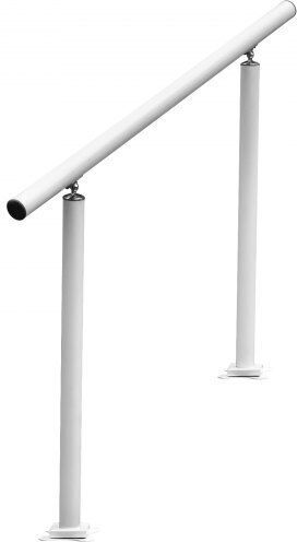Vevor 4ft Adjustable White Aluminum Outdoor Stair Handrail Lzltfs4ycygbsdlz1v0