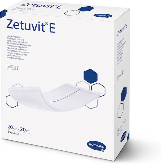 Hartmann Zetuvit E Sterile Gauzes 20x20cm 15pcs