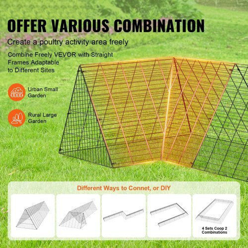 Vevor Metallic Poultry Coop L1.57 x W0.39 x H0.24m