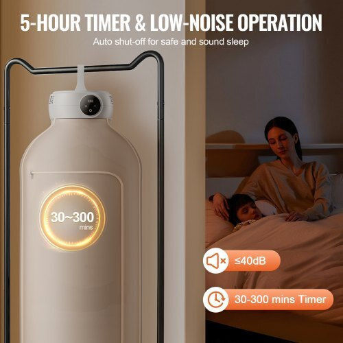 Vevor Θερμαινόμενη Απλώστρα Κρεμαστή 600W με Μήκος Απλώματος 3.7m