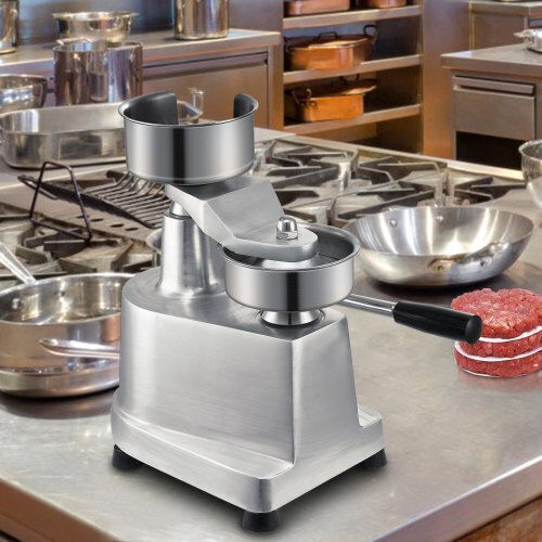 Vevor Professional Burger Press Machine 100mm/4" Stainless Steel Patty Press with 1000 Patty Papers