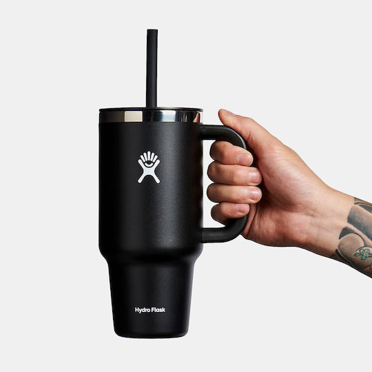 Pahar Termos Hydro Flask Tumbler de Călătorie Negru 946ml Negru