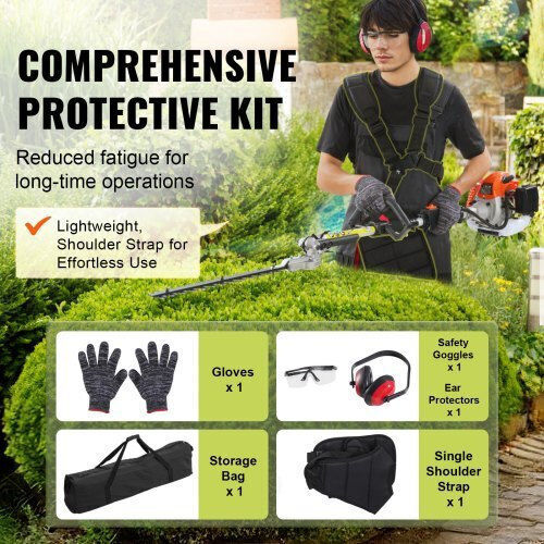 Vevor Vevor Garden Multi Tools Gasoline 2 in 1 Hedge Trimmer Attachment Extension