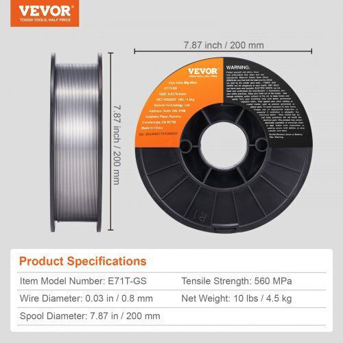 Vevor Σύρμα Ηλεκτροσυγκόλλησης x 200mm 10kg 1τμχ YXHSJMIGE71TGOMMLV0