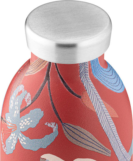 24Bottles Μπουκάλι Θερμός Ανοξείδωτο BPA Free 500ml Scarlet Lily