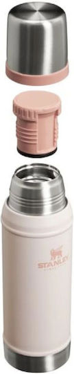 Stanley Classic Legendary Sticlă Termos Oțel inoxidabil Fără BPA 750ml cuarț roz cu Cap-Cup