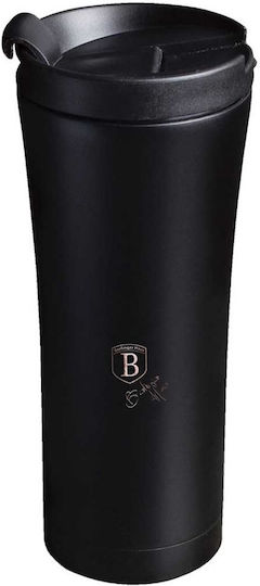 Berlinger Haus Steel Coffee Mug Glass Thermos Stainless Steel 500ml Black with Mouthpiece